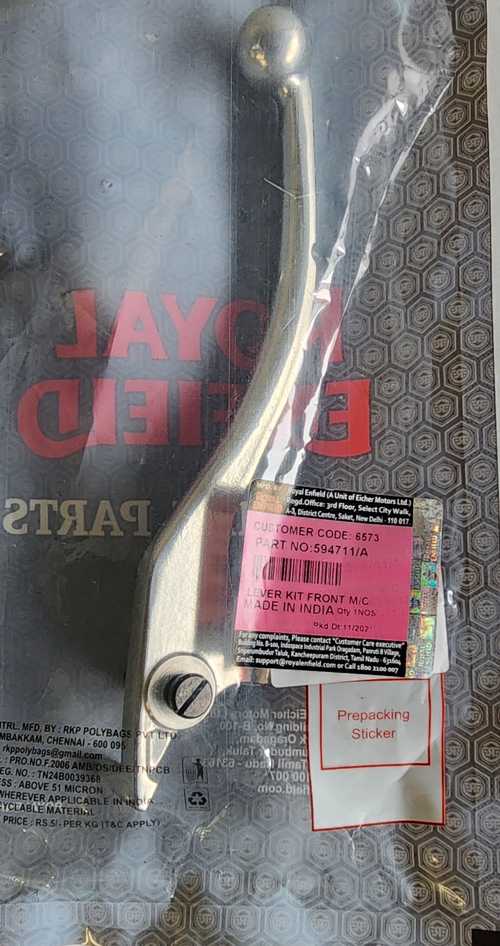 FRONT BRAKE LEVER KIT M/C – Royal Enfield Toronto